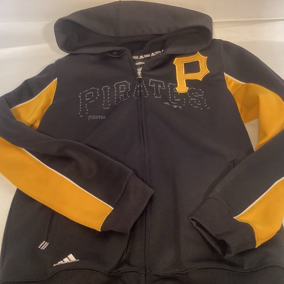 Adidas Pittsburgh Pirates zip up Hoodie youth size large - Picture 9 of 10